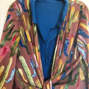 Lucky and Blessed southwest style duster